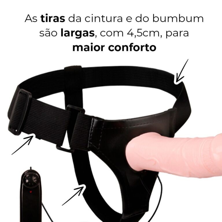 Capa Peniana OCA com Cinta 16,5cm x 4,3cm Bege com Vibro (Semi Rígida) - Imagem 17