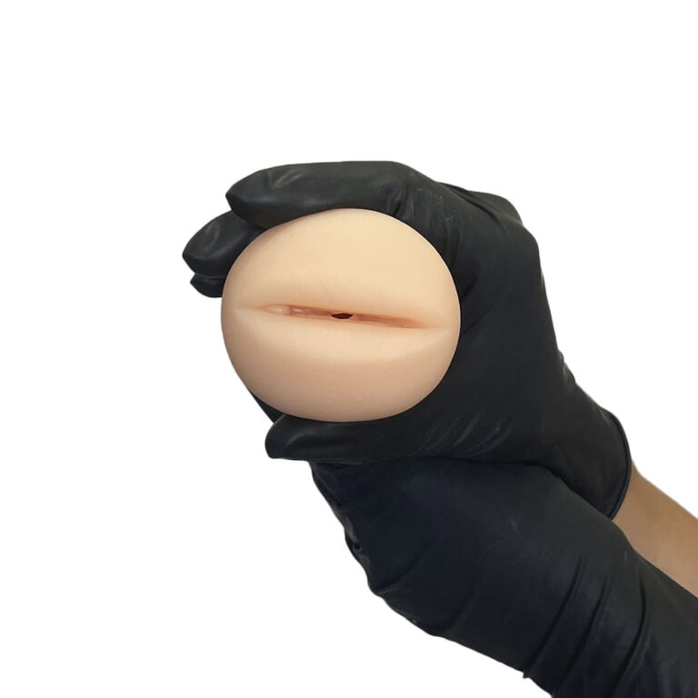 Masturbador masculino formato boca com túnel interno texturizado 16cm x 6,5cm - Imagem 12
