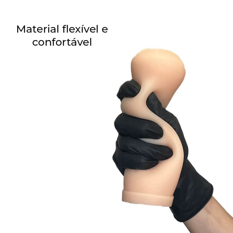 Masturbador masculino formato boca com túnel interno texturizado 16cm x 6,5cm - Imagem 7