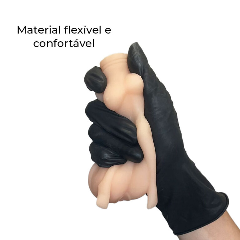 Masturbador masculino vagina com túnel interno texturizado 11,5cm x 4,5cm - Imagem 6