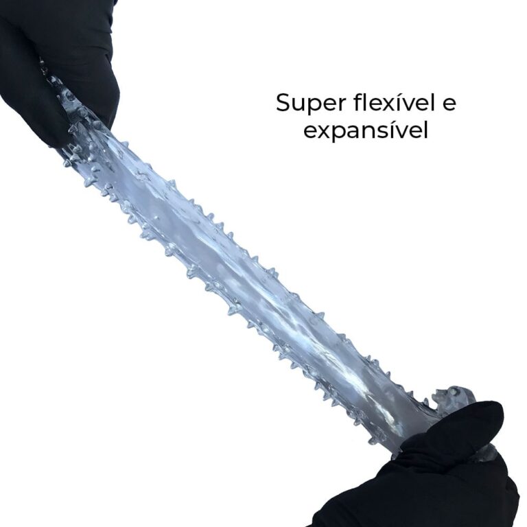Capa Peniana 14cm x 4cm para Aumentar ou Engrossar o Pênis Transparente - Imagem 6