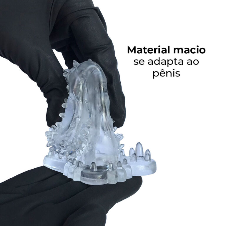 Capa Peniana 14cm x 4cm para Aumentar ou Engrossar o Pênis Transparente - Imagem 7