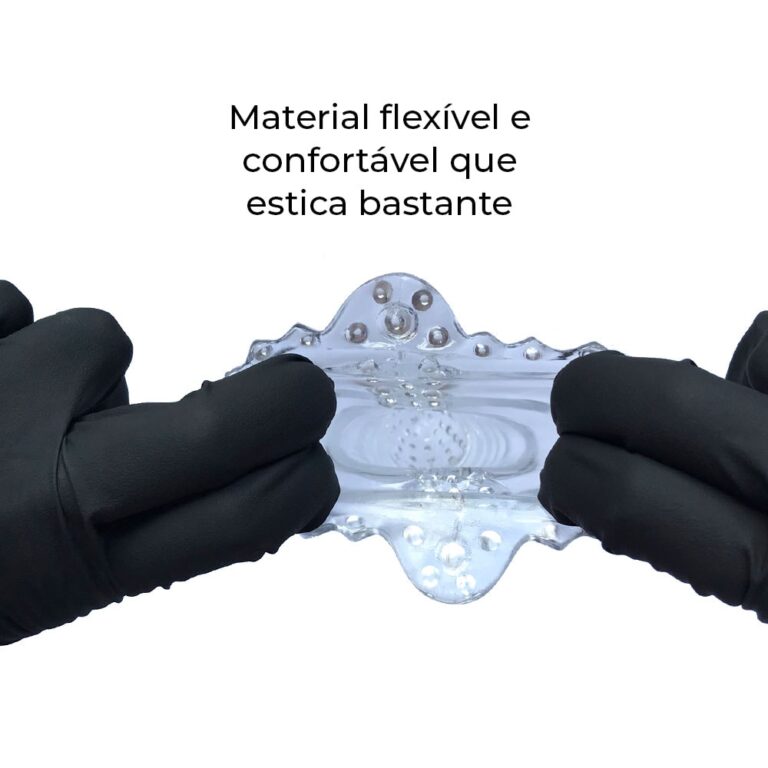 Capa Peniana 14cm x 4,2cm para Aumentar ou Engrossar o Pênis Transparente com Vibro - Imagem 7