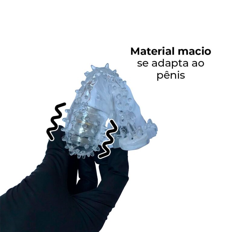 Capa Peniana 14cm x 4,2cm para Aumentar ou Engrossar o Pênis Transparente com Vibro - Imagem 9