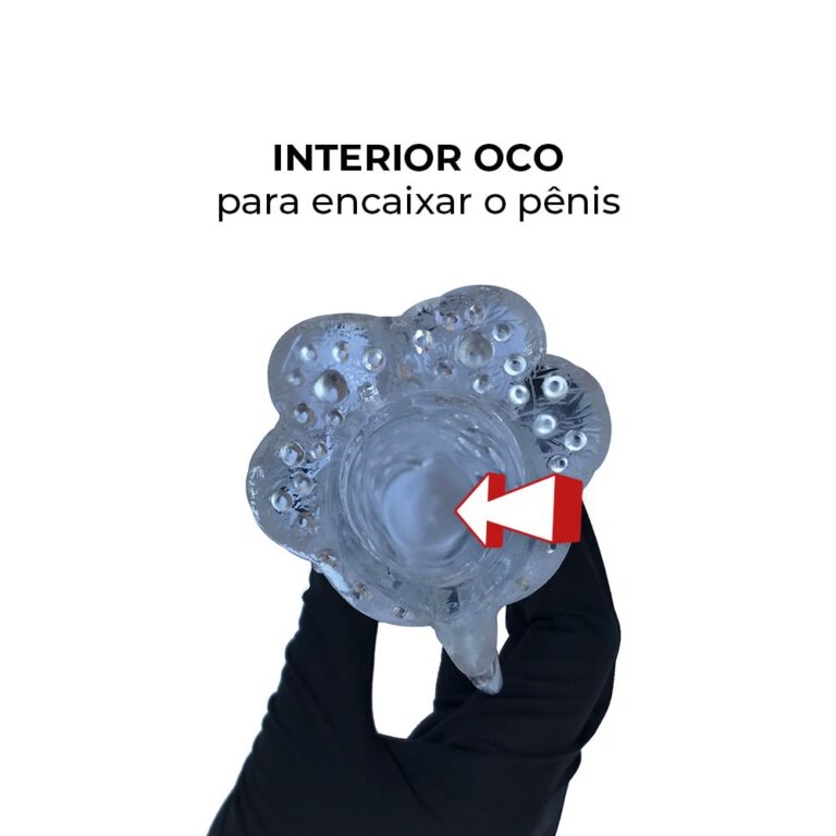 Capa Peniana 14cm x 4,2cm para Aumentar ou Engrossar o Pênis Transparente com Vibro - Imagem 9