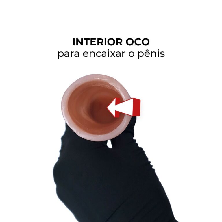 Capa Peniana 18cm x 4cm para Aumentar ou Engrossar o Pênis Bege com Vibro - Imagem 9