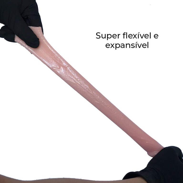 Capa Peniana 18cm x 4cm para Aumentar ou Engrossar o Pênis Bege - Imagem 5