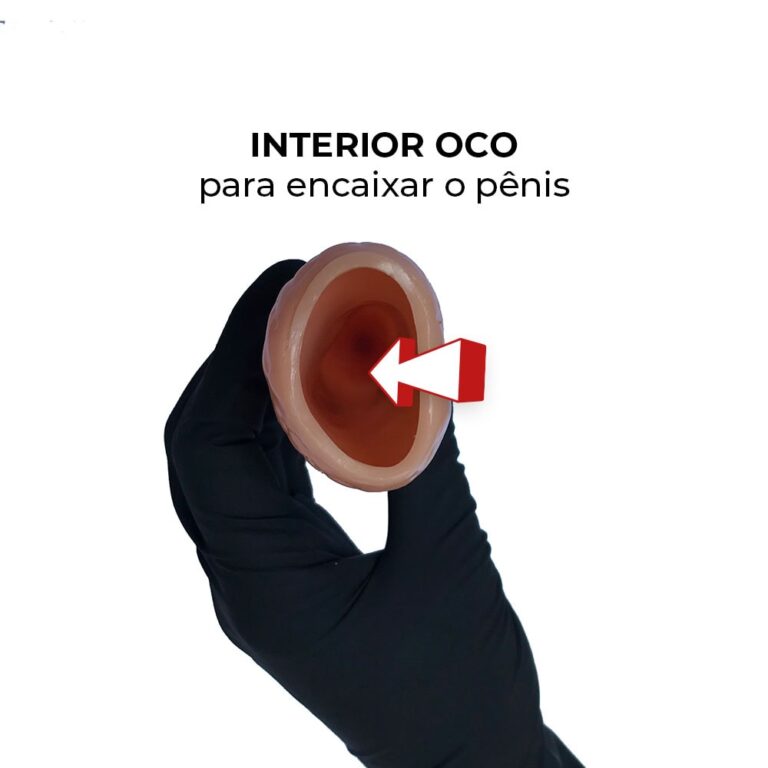 Capa Peniana 16cm x 4cm para Aumentar ou Engrossar o Pênis Bege - Imagem 9