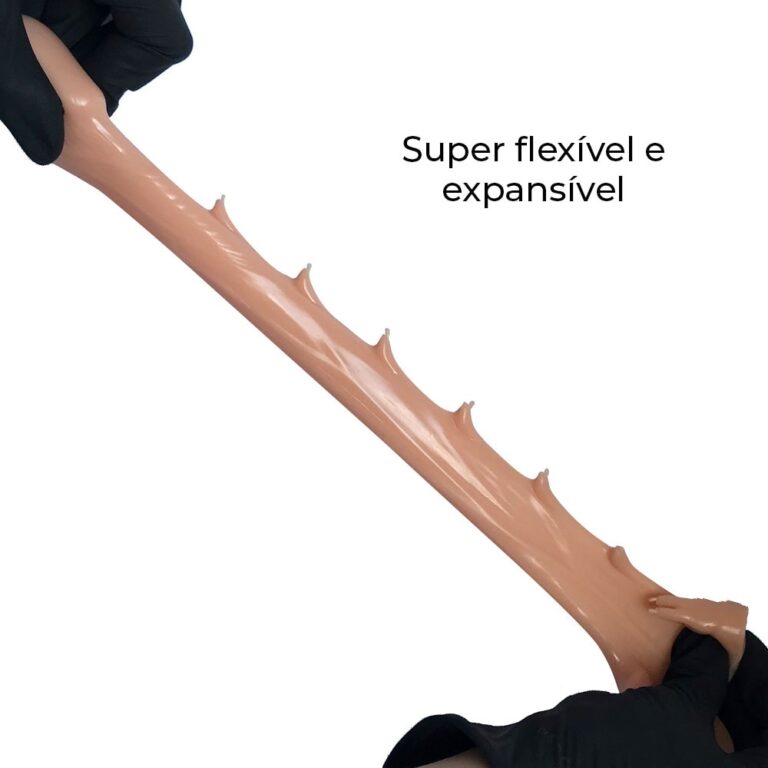 Capa Peniana 16cm x 3,8cm para Aumentar ou Engrossar o Pênis Bege - Imagem 5