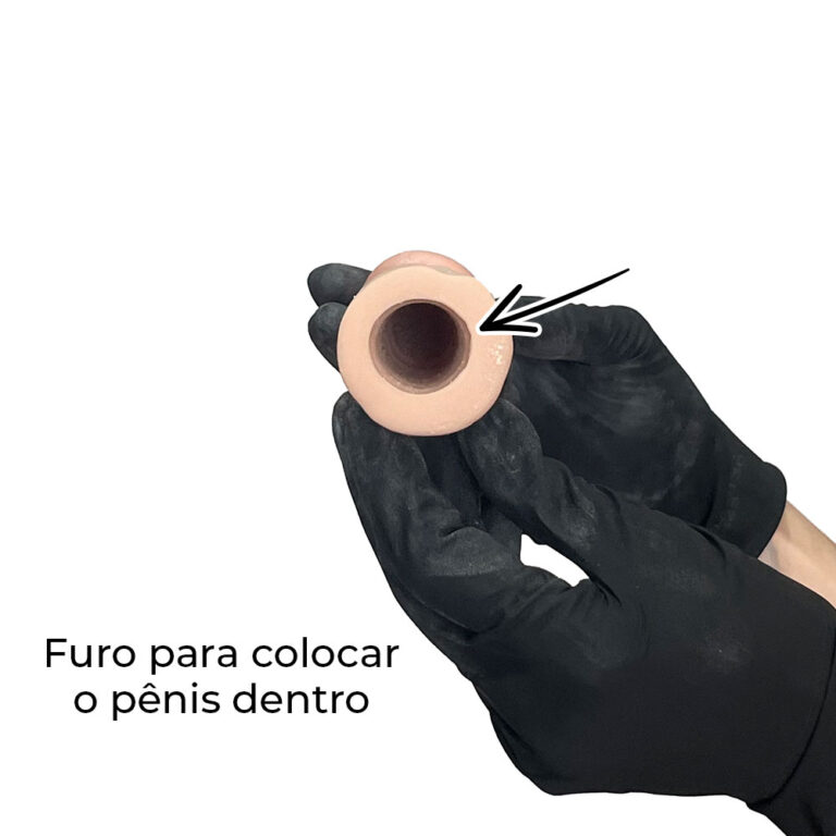Capa Peniana 17cm x 4cm Realista/Cyberskin para Aumentar ou Engrossar o Pênis Bege - Imagem 10