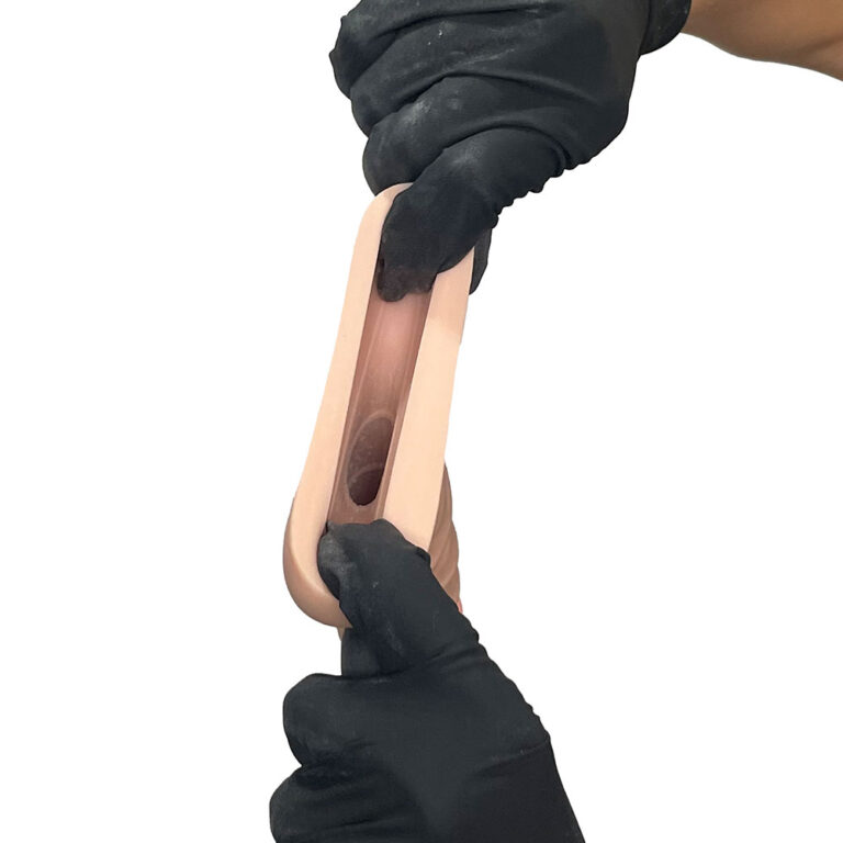Capa Peniana 16cm x 4cm Realista/Cyberskin para Aumentar ou Engrossar o Pênis Bege - Imagem 14
