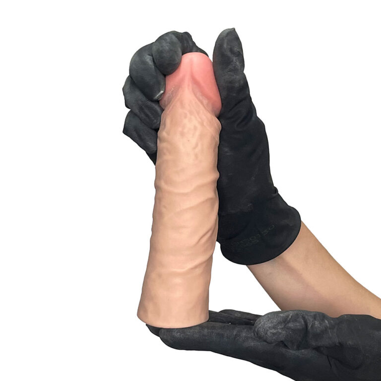 Capa Peniana 16cm x 4cm Realista/Cyberskin para Aumentar ou Engrossar o Pênis Bege - Imagem 7
