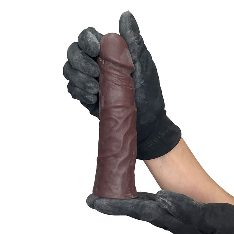 Capa Peniana 16cm x 4cm Realista/Cyberskin para Aumentar ou Engrossar o Pênis Marrom - Imagem 6