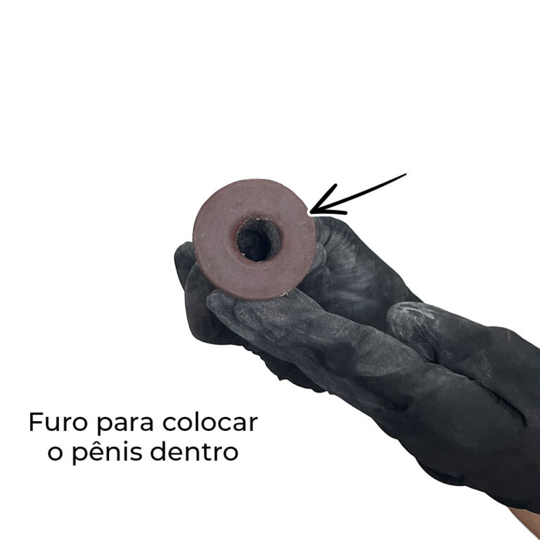 Capa Peniana 16cm x 4cm Realista/Cyberskin para Aumentar ou Engrossar o Pênis Marrom - Imagem 10