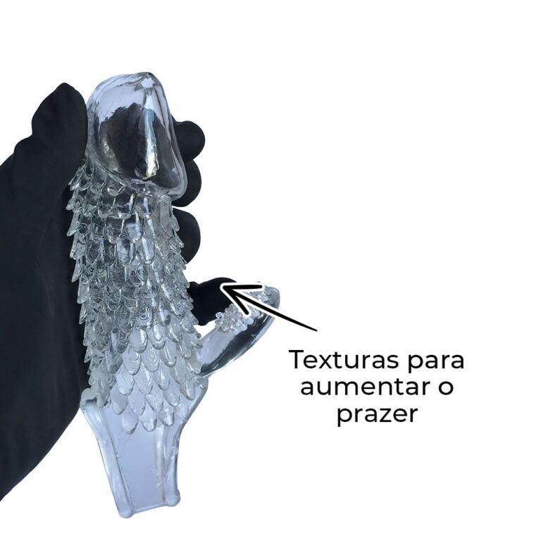 Capa Peniana 15cm x 3,8cm para Aumentar ou Engrossar o Pênis Transparente com Anel para Escroto - Imagem 8