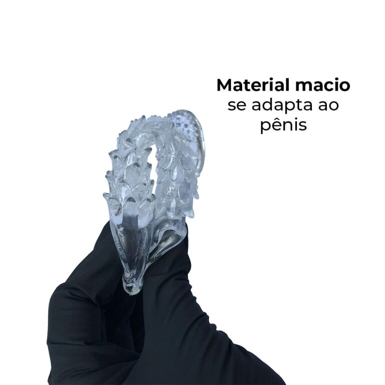 Capa Peniana 15cm x 3,8cm para Aumentar ou Engrossar o Pênis Transparente com Anel para Escroto - Imagem 6