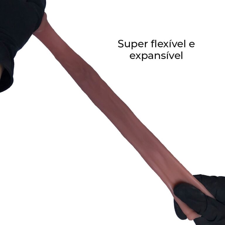 Capa Peniana 13,5cm x 3,6cm para Aumentar ou Engrossar o Pênis Marrom - Imagem 6