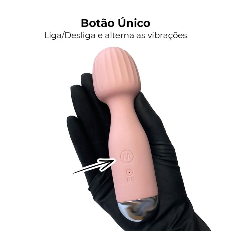 Vibrador Recarregável, aveludado com ponta arredondada 15cm x 4cm - Imagem 7
