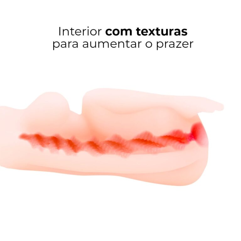 Masturbador masculino vagina com túnel interno texturizado 11,5cm x 4,5cm - Imagem 11