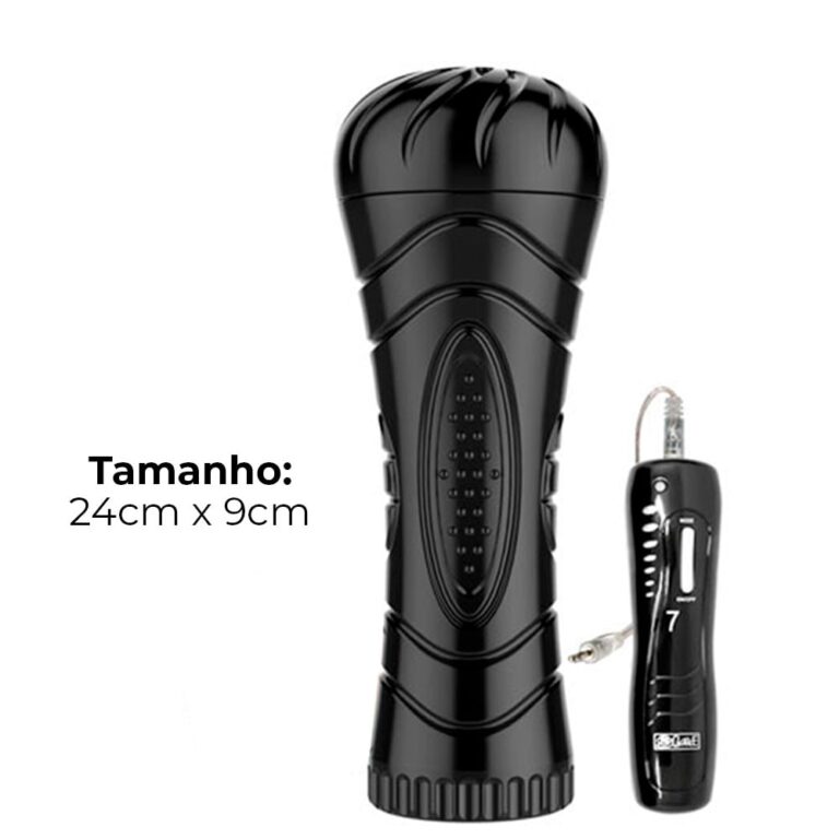 Masturbador masculino lanterna com vibro, túnel interno texurizado e entrada formato vagina 24cm x 9cm - Imagem 3