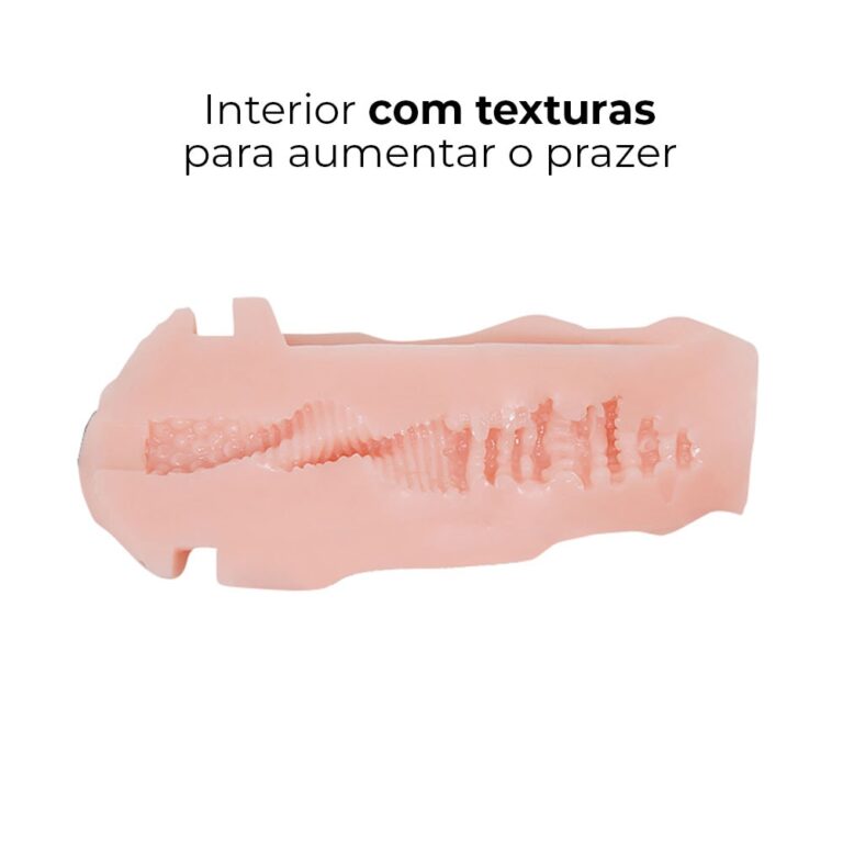 Masturbador masculino tubo com sucção manual e corpo interno texturizado 18cm x 7cm - Imagem 5