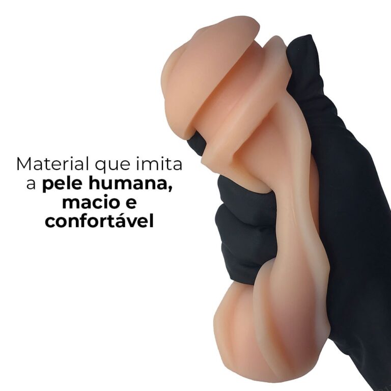 Masturbador masculino tubo com sucção manual e corpo interno texturizado 18cm x 7cm - Imagem 4