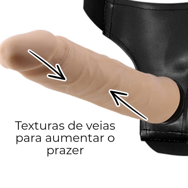 Cinta Peniana Cyberskin com Vértebra Interna 22cm x 4,5cm - Imagem 5