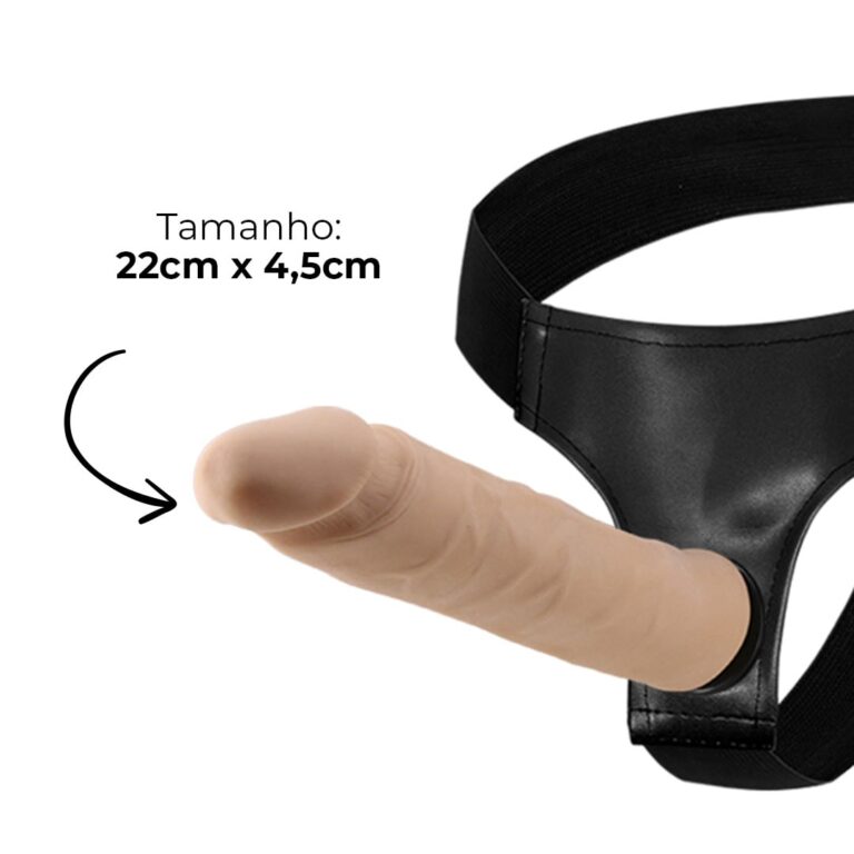 Cinta Peniana Cyberskin com Vértebra Interna 22cm x 4,5cm - Imagem 3