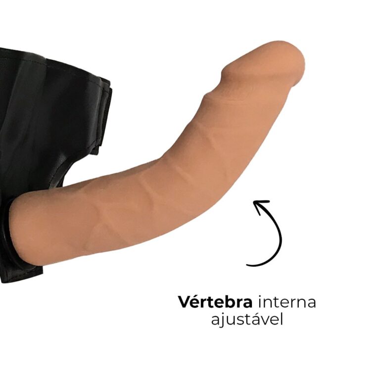 Cinta Peniana Cyberskin com Vértebra Interna 22cm x 4,5cm - Imagem 6