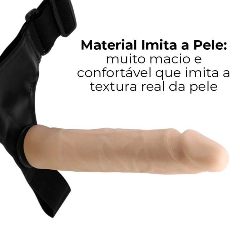 Cinta Peniana Cyberskin com Vértebra Interna 22cm x 4,5cm - Imagem 4