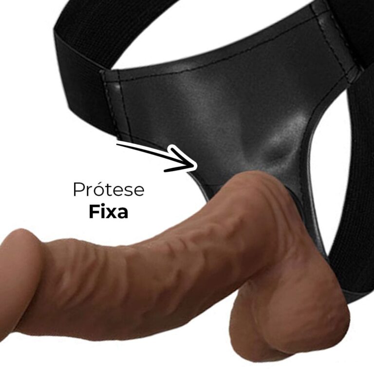 Cinta Peniana Cyberskin com Vértebra Interna 20,5cm x 4cm - Imagem 8