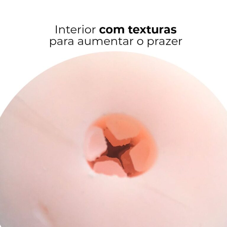 Masturbador masculino vagina com túnel interno texturizado 15cm x 6cm - Imagem 5