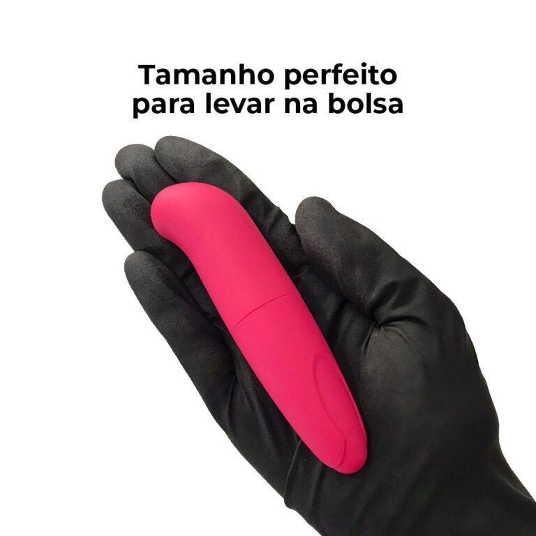 Vibrador Ponto G, aveludado com ponta levemente curvada 12cm x 3cm - Imagem 6