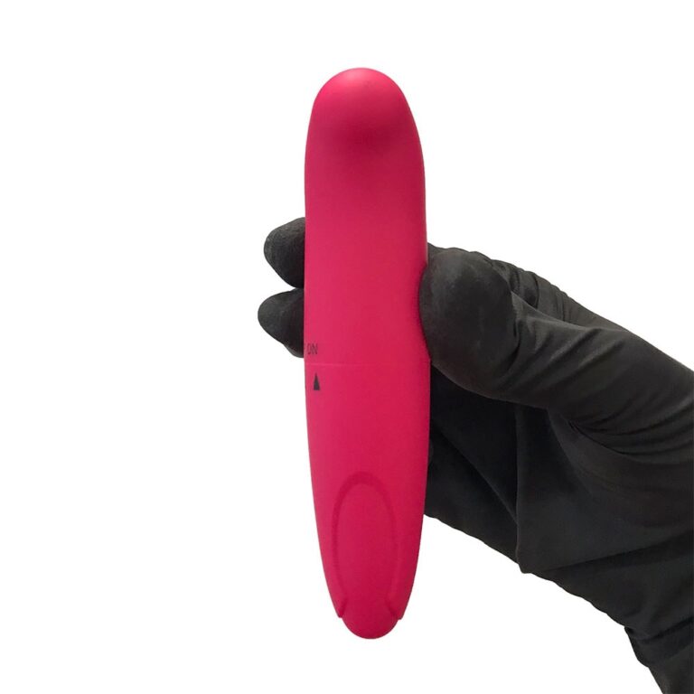 Vibrador Ponto G, aveludado com ponta levemente curvada 12cm x 3cm - Imagem 11