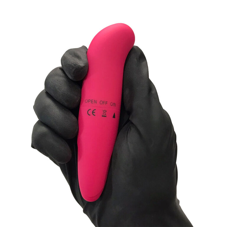 Vibrador Ponto G, aveludado com ponta levemente curvada 12cm x 3cm - Imagem 12