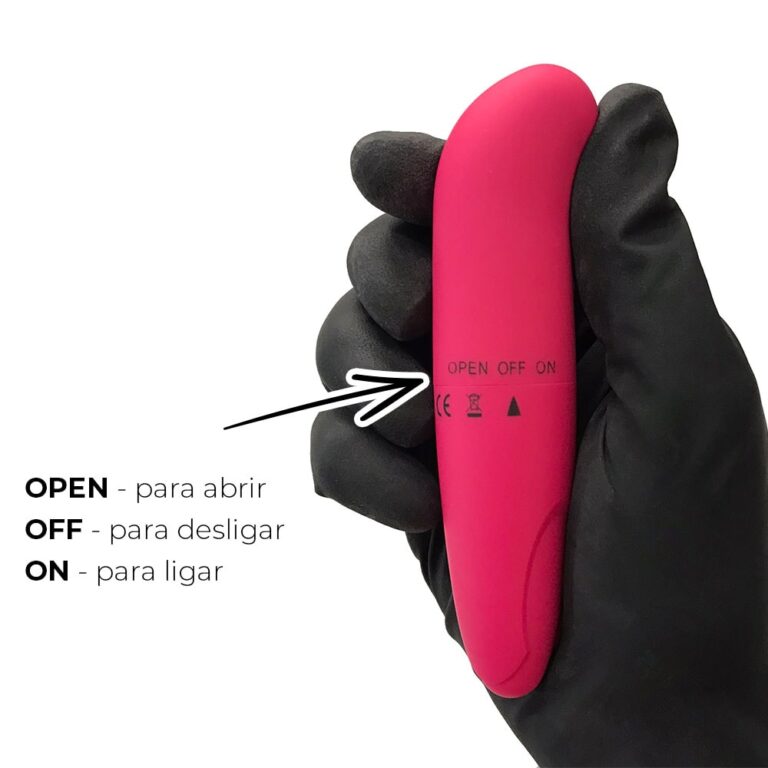 Vibrador Ponto G, aveludado com ponta levemente curvada 12cm x 3cm - Imagem 5