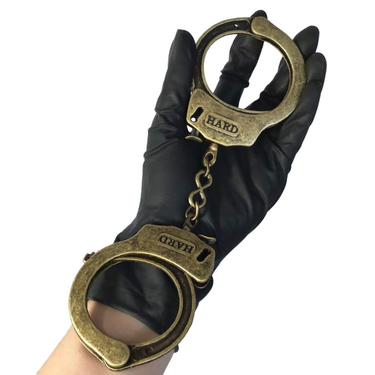 Algema em Metal Ouro Velho com Chave - Imagem 3
