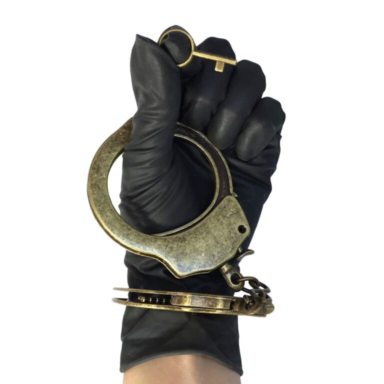 Algema em Metal Ouro Velho com Chave - Imagem 4