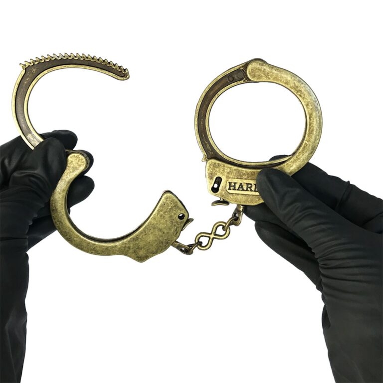 Algema em Metal Ouro Velho com Chave - Imagem 5