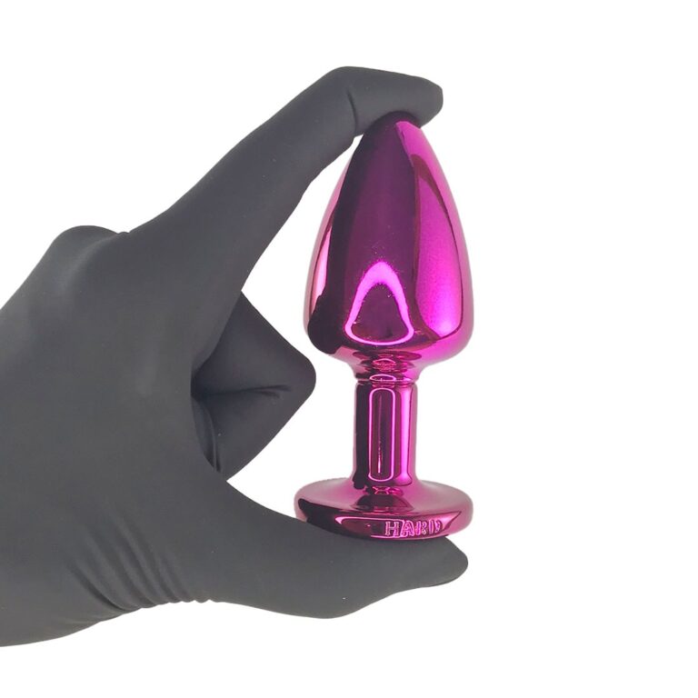 Plug Anal G 9cm x 4cm Rosa e Pedra com Cor Surpresa - Feito em Metal - Imagem 7