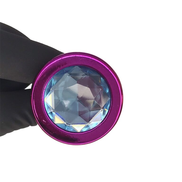 Plug Anal G 9cm x 4cm Rosa e Pedra com Cor Surpresa - Feito em Metal - Imagem 6