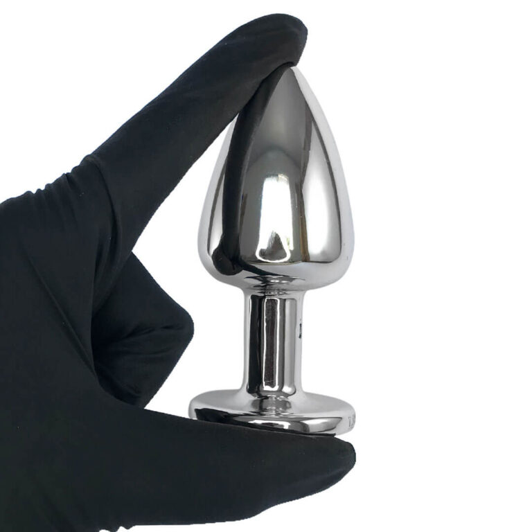 Plug Anal G 9cm x 4cm Leve sem Metal Prata Com Pedra Cravejada Vermelha - Feito em ABS HA155CV - Imagem 7