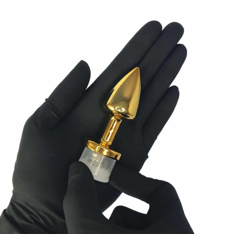 Plug Anal P com Luz de Led (3 Modos de Brilho) Dourado – Feito em ABS - Imagem 10