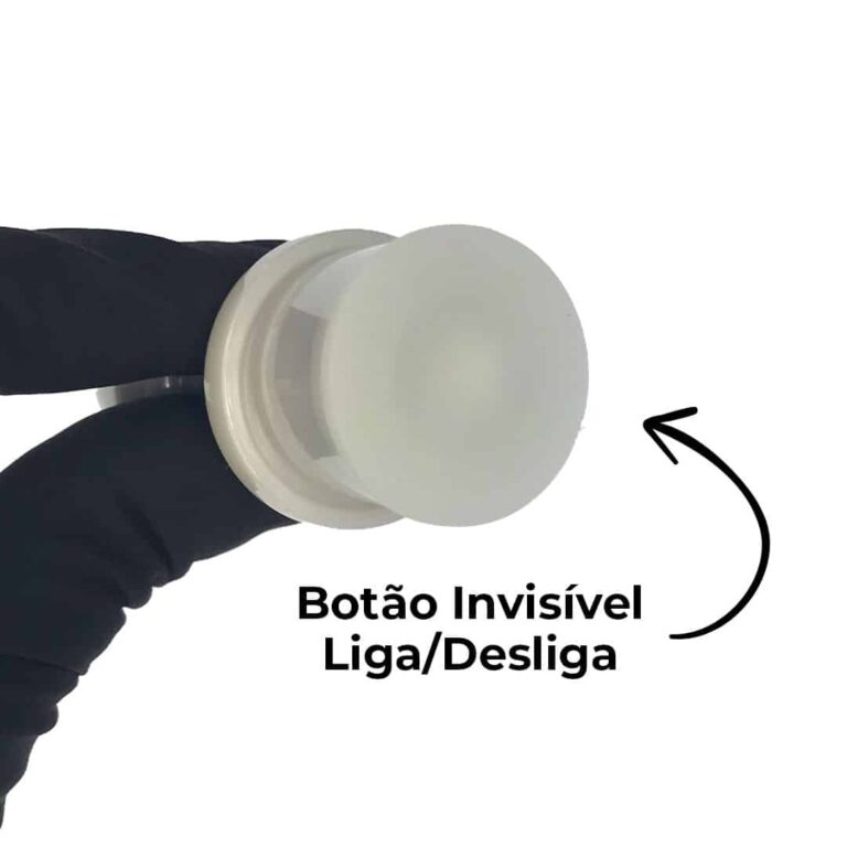 Plug Anal P com Luz de Led (3 Modos de Brilho) Branco Perolado – Feito em ABS - Imagem 8