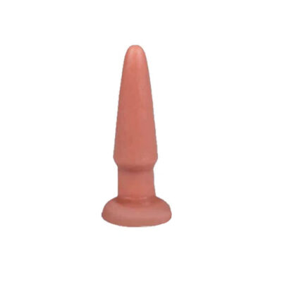 Plug Anal P 8,5cm x 2,3cm Borracha Bege A02