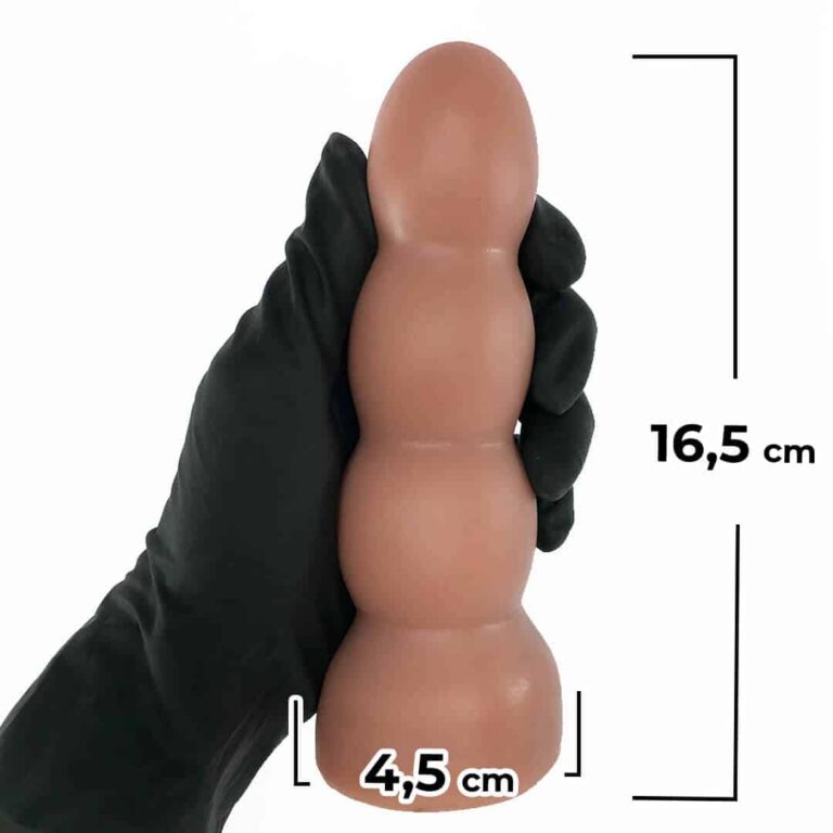 Plug Anal G 16,5cm x 4,5cm Borracha Bege A04 - Imagem 3