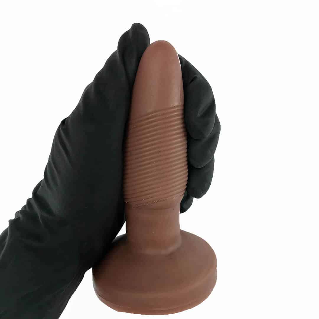 Plug Anal M 11cm x 3,5cm Borracha Marrom AC03 - Imagem 7