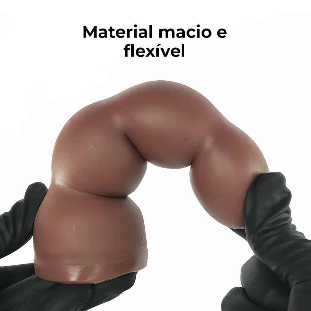 Plug Anal G 16,5cm x 4,5cm Borracha Marrom AC04 - Imagem 4