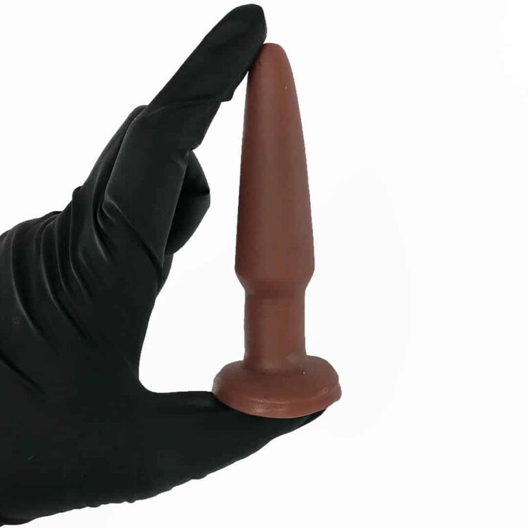 Plug Anal P 8,5cm x 2,3cm Borracha Marrom AC2 - Imagem 7