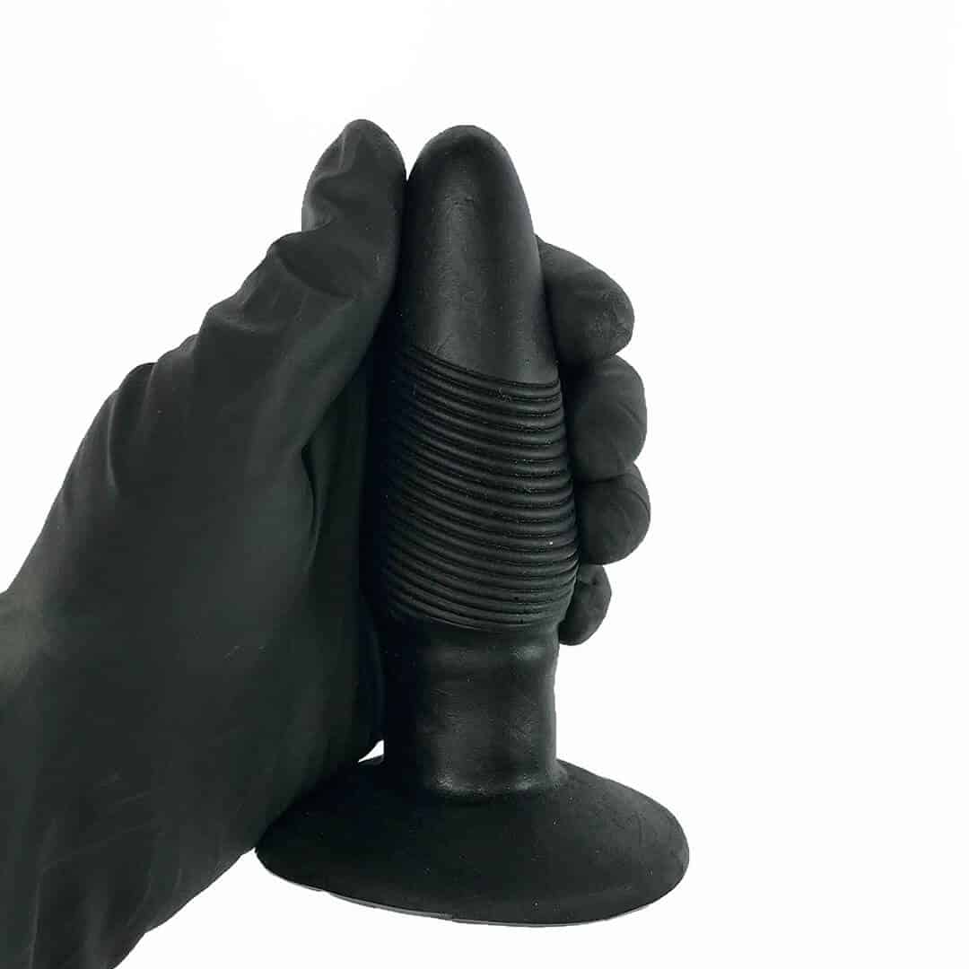 Plug Anal M 11cm x 3,5cm Borracha Preto AP03 - Imagem 7